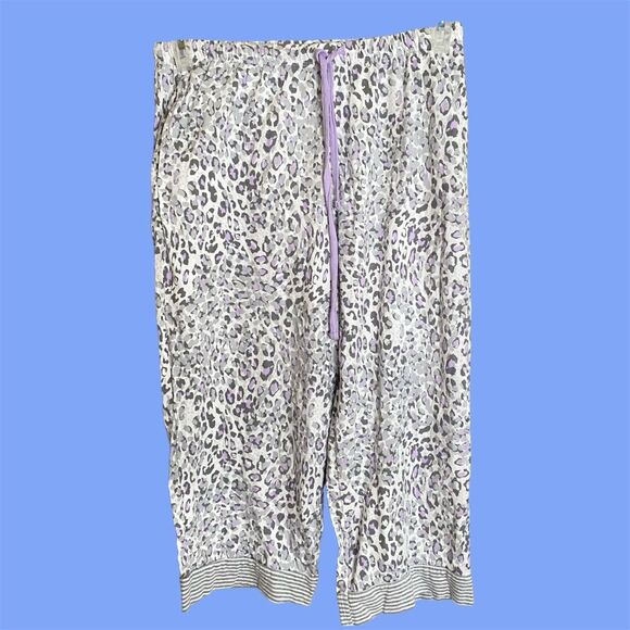 Cotton Pastel Cheetah Print Lounge/Pajama Pants from Carole Hochman - Picture 4 of 5